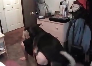 Brute is having bestial orgy with a hot blonde